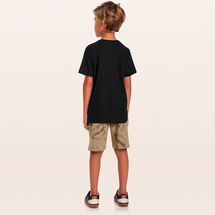 Conjunto camiseta e bermuda nature