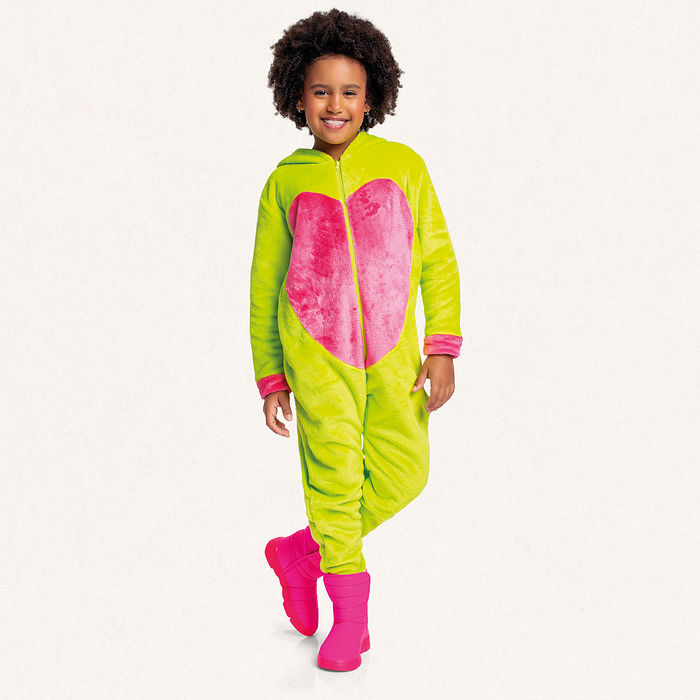 Kigurumi dinossauro em fleece