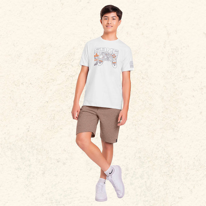 Camiseta em meia malha