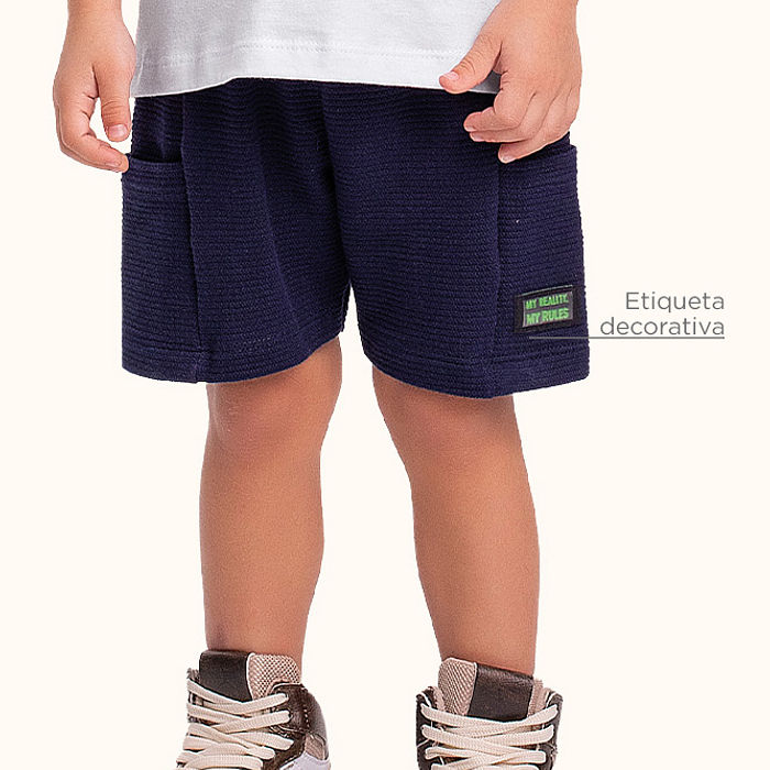 Bermuda em moletinho lótus