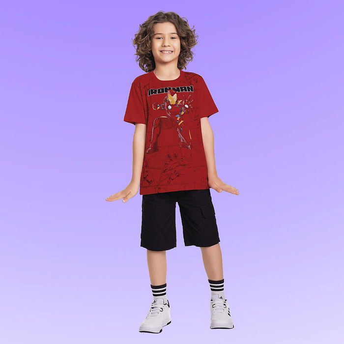 Camiseta em meia malha Os Vingadores