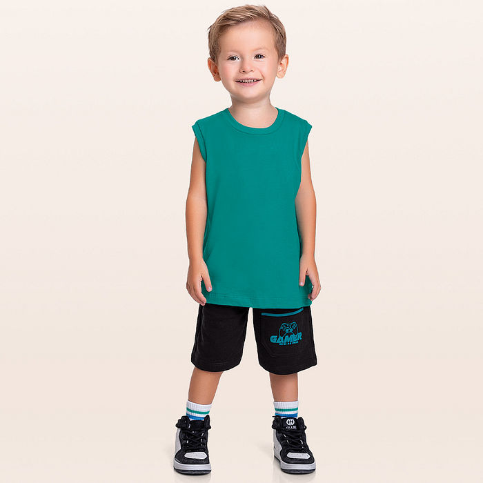 Bermuda em moletinho gamer