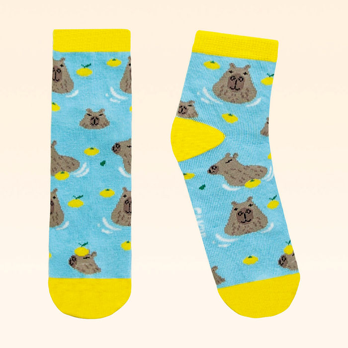 Meia cano curto capivara