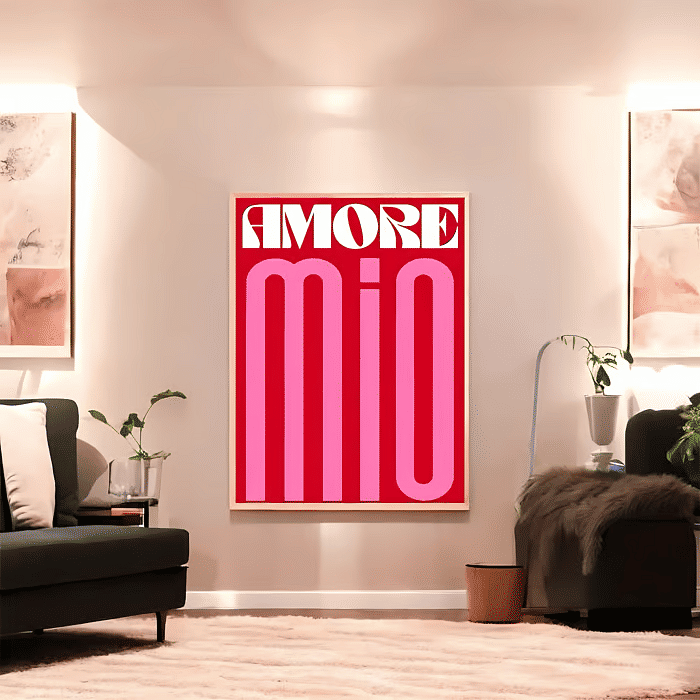 Tela Decorativa Grande Amore Mio