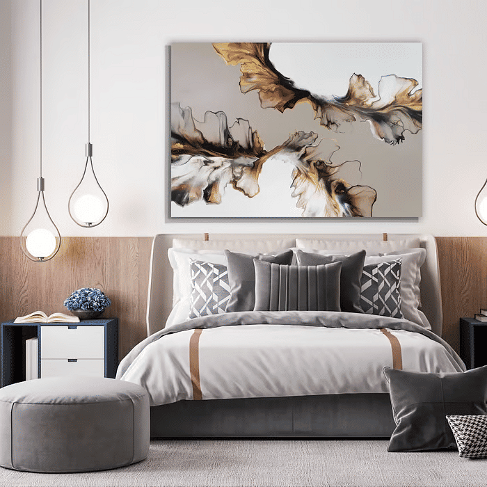 Tela Decorativa Grande Golden Art