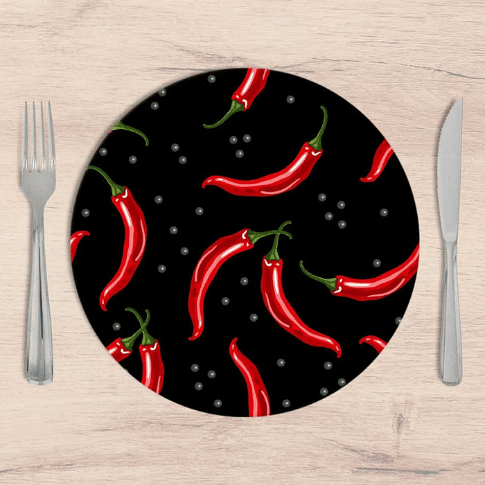 Kit: 4 Capas de SOUSPLAT Redondo Chili - 35x35 