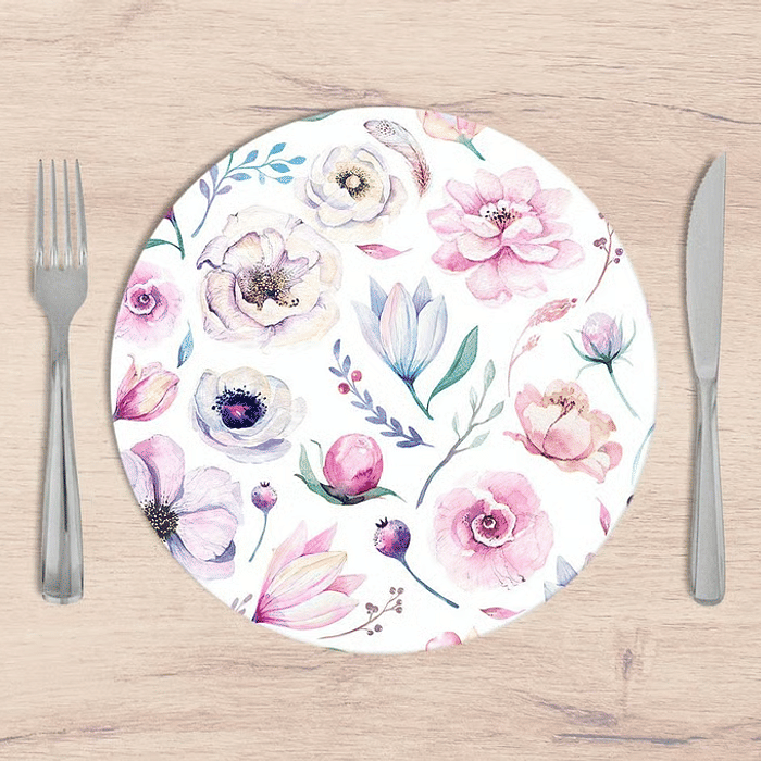 Kit: 4 Capas de SOUSPLAT Redondo Aesthetic - 35x35 