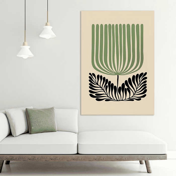 Telas Decorativas Grande Nolan Verde e Preto