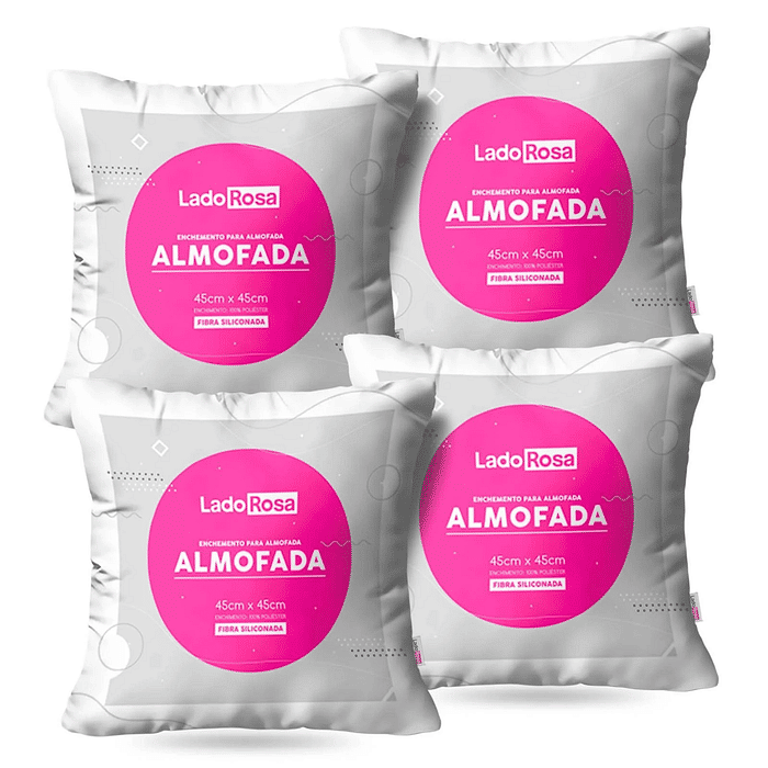 Kit: 4 Enchimentos para Almofadas 