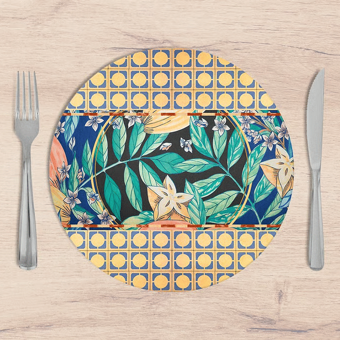 Kit: 4 Capas de SOUSPLAT Redondo Agnes - 35x35 -