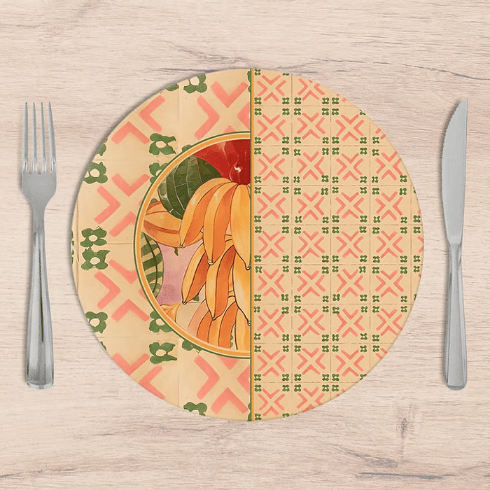 Kit: 4 Capas de SOUSPLAT Redondo Caetana - 35x35 -   