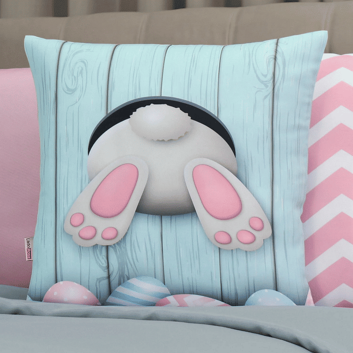 Kit: 4 Capas de Almofada Decorativas Pascoa Pasqua