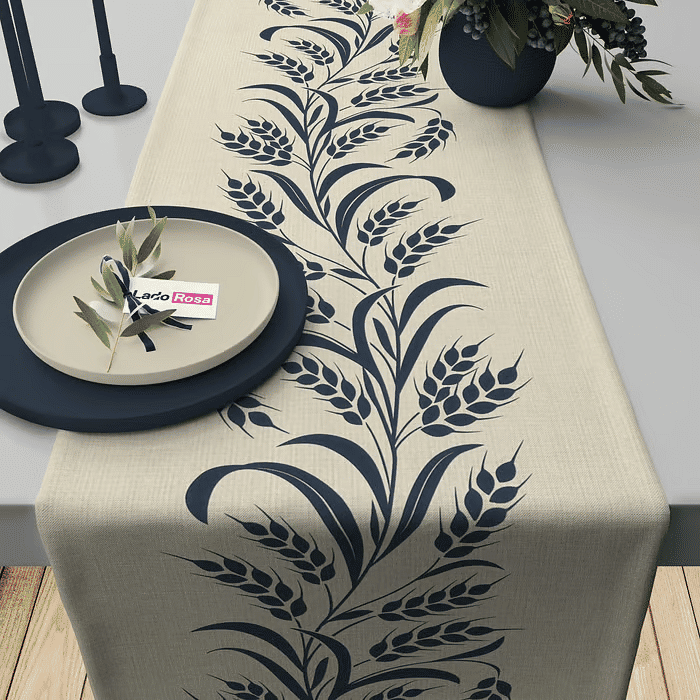 Trilho de Mesa Caminho de Mesa Livia Marinho - 50x140cm -   