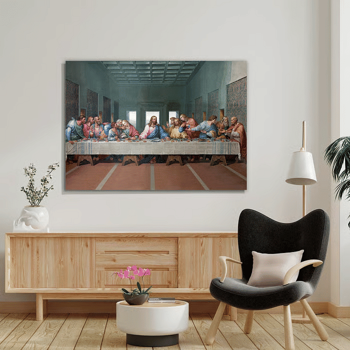 Tela Decorativa Grande Santa Ceia