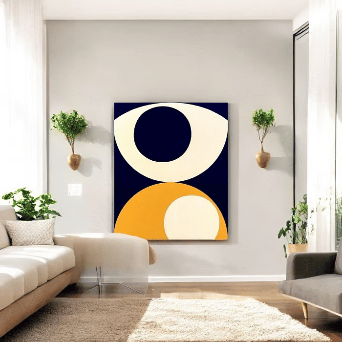 Tela Decorativa Grande Eva Azul