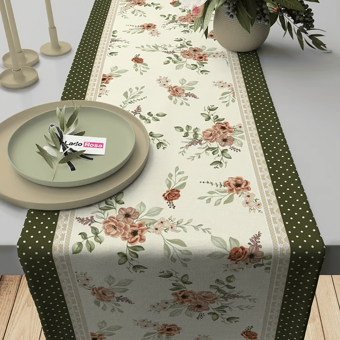 Trilho de Mesa Caminho de Mesa Versalhes Verde