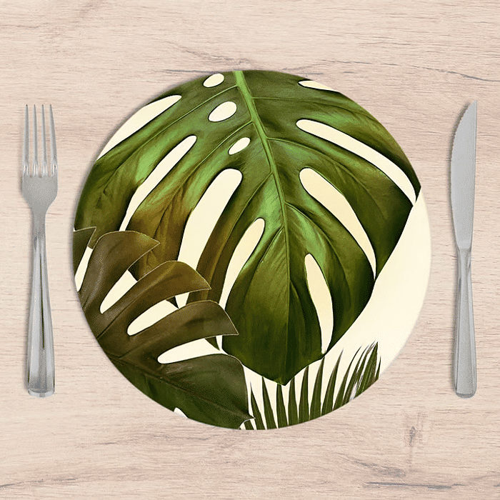 Kit: 4 Capas de SOUSPLAT Redondo Planteau - 35x35 -   