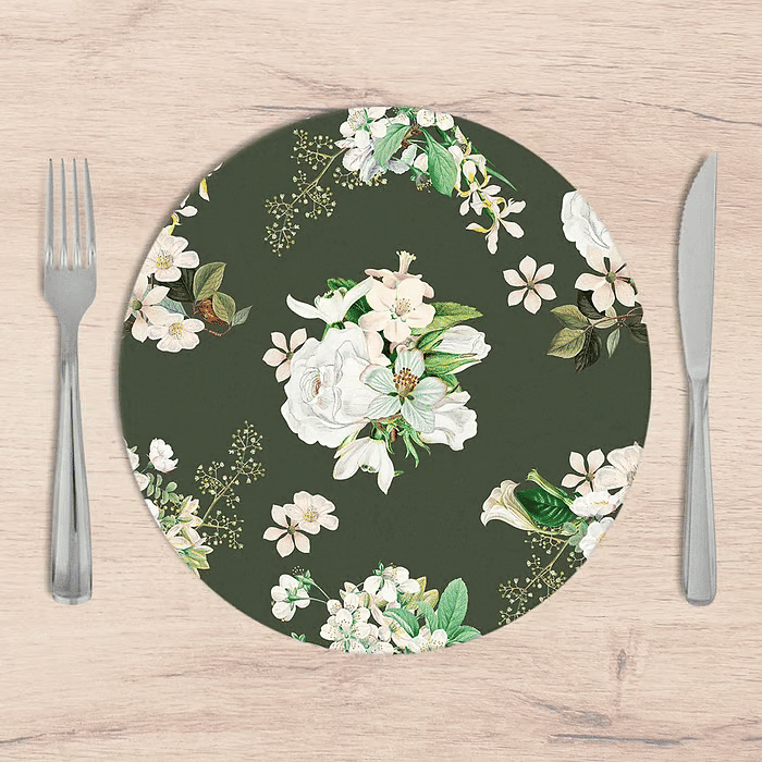 Kit: 4 Capas de SOUSPLAT Redondo Carlile Verde - 35x35 -   