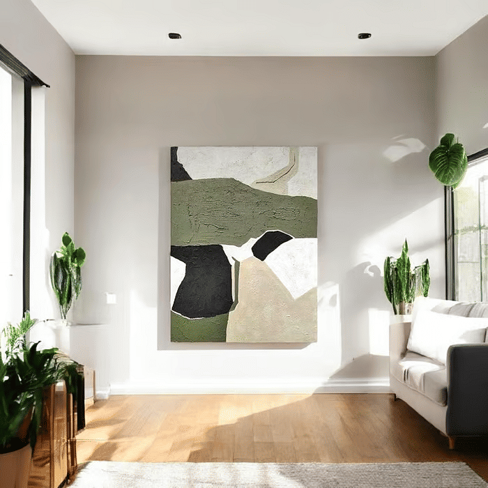 Tela Decorativa Grande Yara Verde