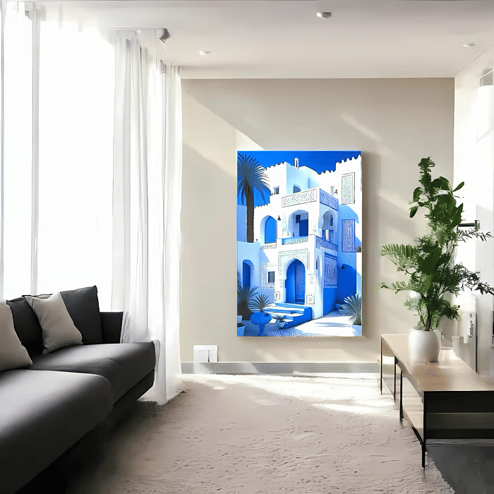 Tela Decorativa Grande Sofia Azul