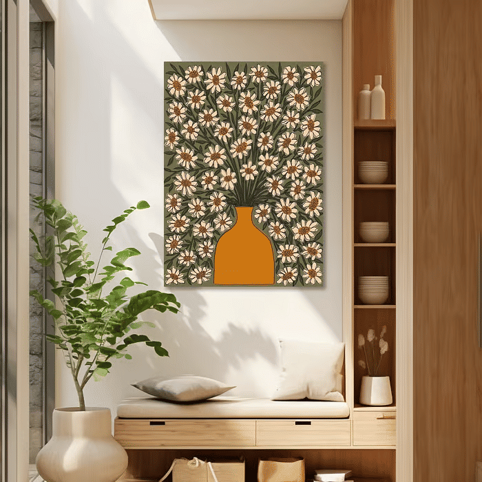 Tela Decorativa Grande Flores do Campo