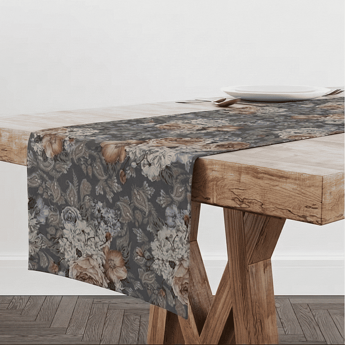 Trilho de Mesa Caminho de Mesa Janaina - 50x140cm -   