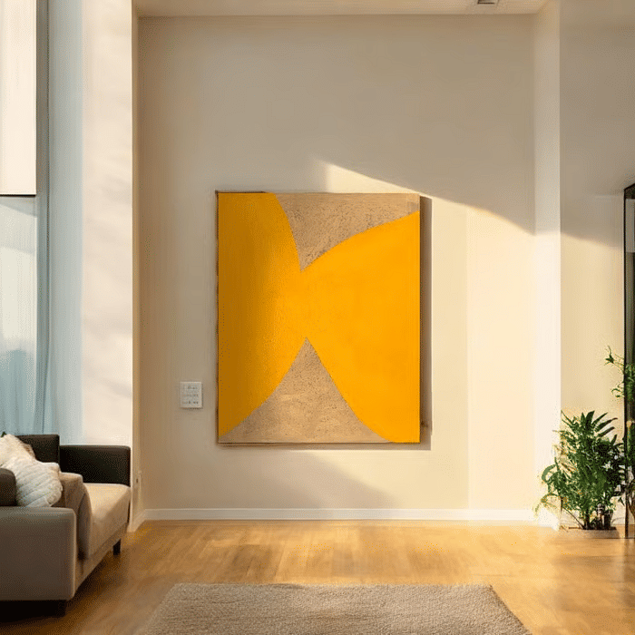 Tela Decorativa Grande Luma Amarelo