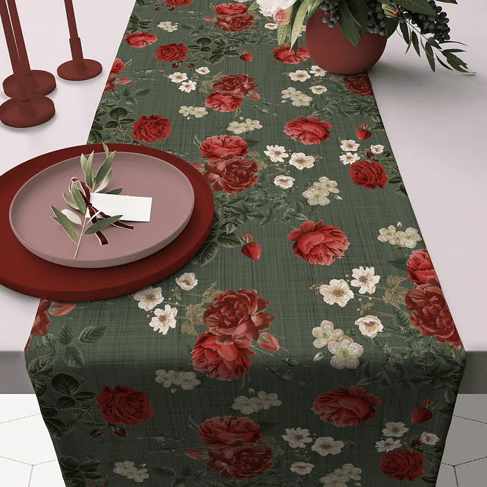 Trilho de Mesa Caminho de Mesa Dulce Verde - 50x140cm -