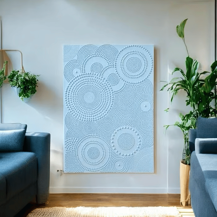 Tela Decorativa Grande Gaia Azul