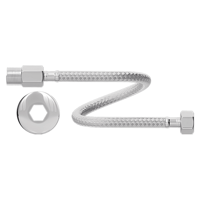 Engate Flexível Cromado 40CM Para Água Fria ou Quente Censi