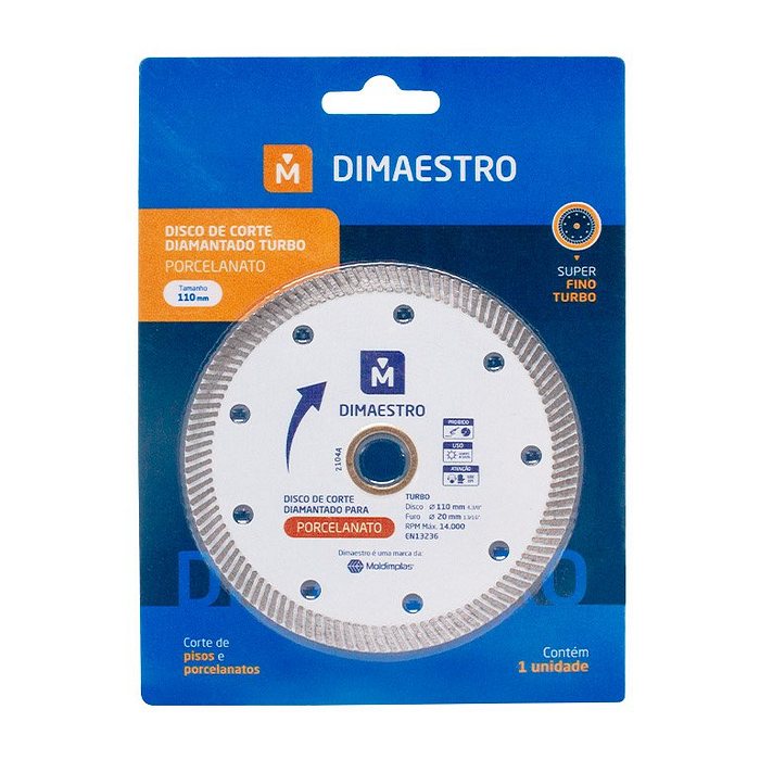 Disco Diamantado Porcelanato 110mm