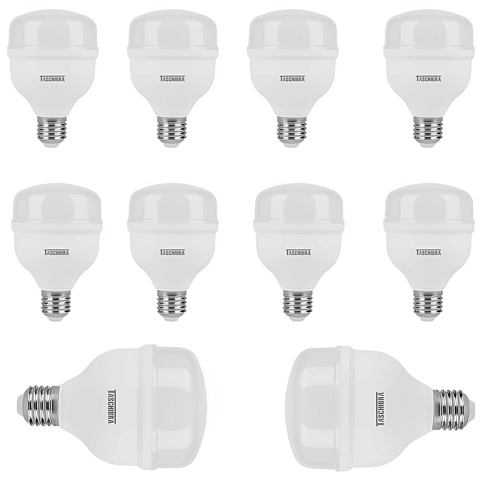 Kit Com 10Pçs Lâmpada Led 40W TKL225 6500K Taschibra