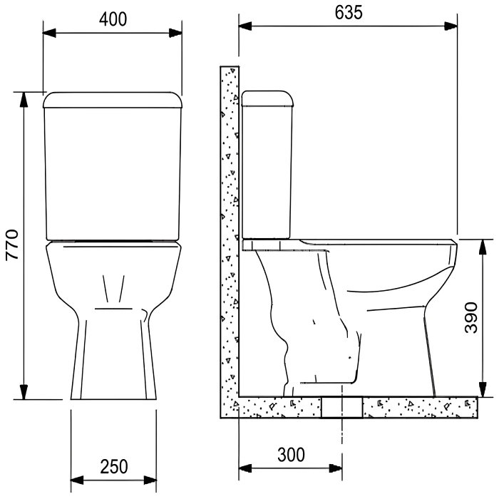 Kit Vaso Sanitário Thema Bege com Caixa Acoplada Incepa