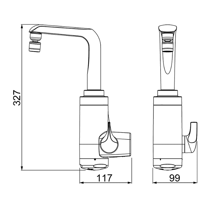 Torneira Elétrica Essence Branca 5500W Parede 220V