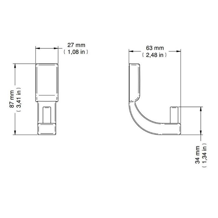 Cabide Cromado Top Docol 534306