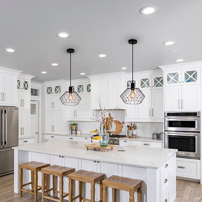 Painel de Led Embutir Redondo 18W 6500K Taschibra Bivolt 110V/220V