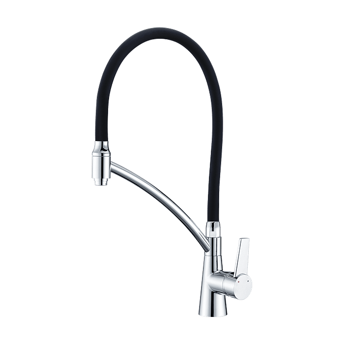 Misturador Monocomando de Mesa Para Cozinha Loren Cheff Preto/Cromado 2267 C81