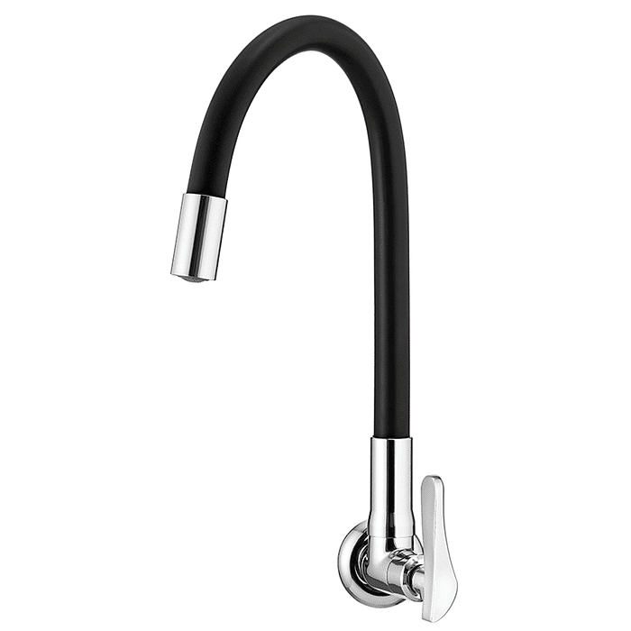 Torneira de Parede Loren Flex Preta Com Bica Flexível 1178 B27 Lorenzetti