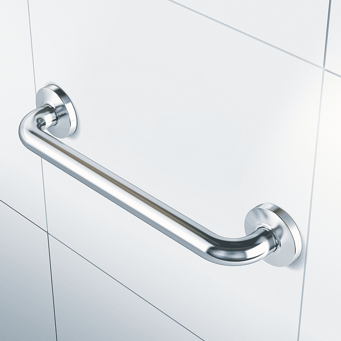 Barra De Apoio Reta Aço Inox 1" x 40cm Cromado