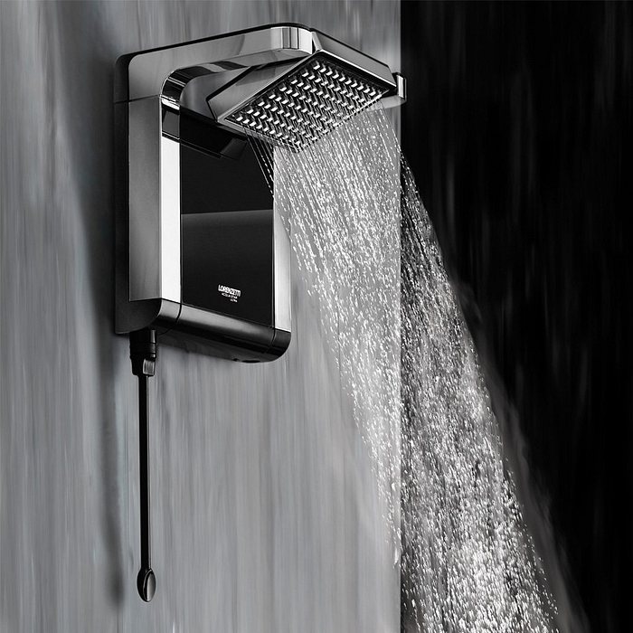 Chuveiro Acqua Star Ultra Preto/Cromado 7800W 220V
