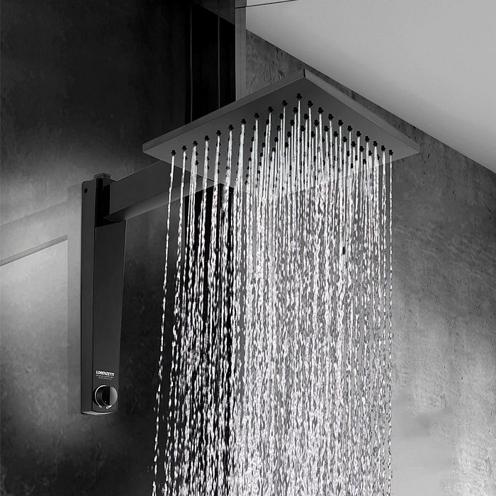 Chuveiro Lorenzetti Acqua Century Preto 7500W 220V