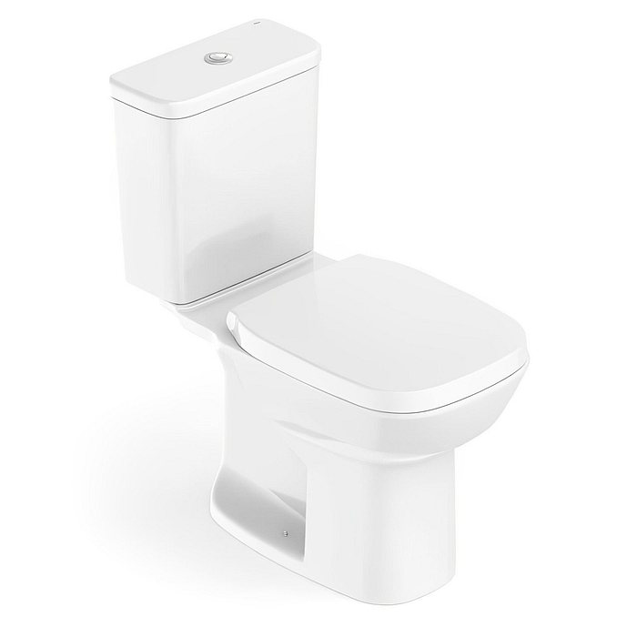 Kit Vaso Sanitário Com Caixa Acoplada Square Branco Roca Completo