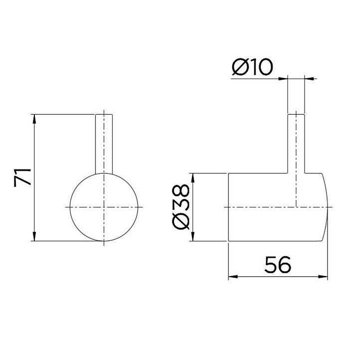 Cabide Single Cromado Docol 158206