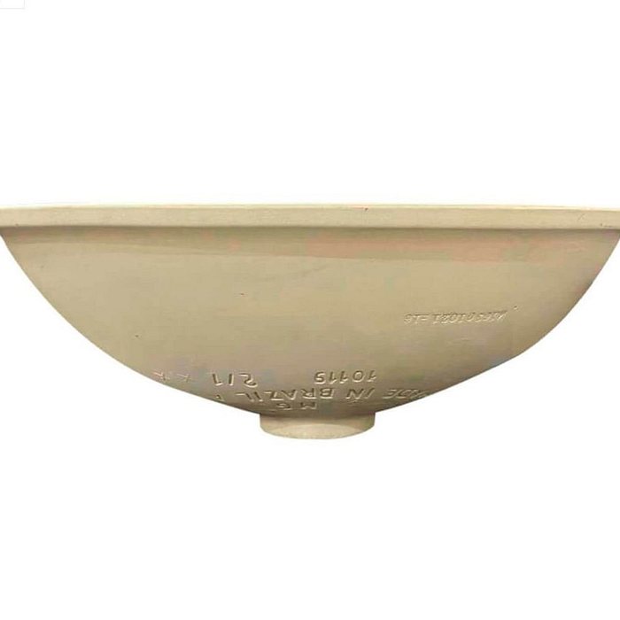 Cuba Para Lavatório Oval de Embutir Branco Incepa