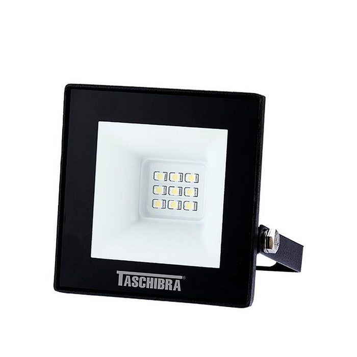 Refletor TR Led 10W Preto Com Luz Verde