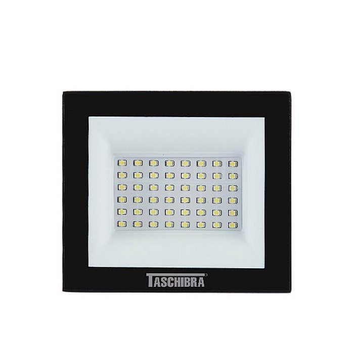 Refletor TR Led 50W Preto Com Luz Verde