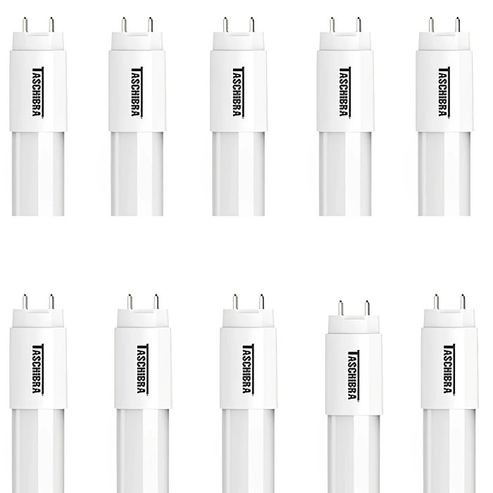 Kit Com 10Pçs Lâmpada Led Tubular 9,9W 60cm T8 6500K Taschibra