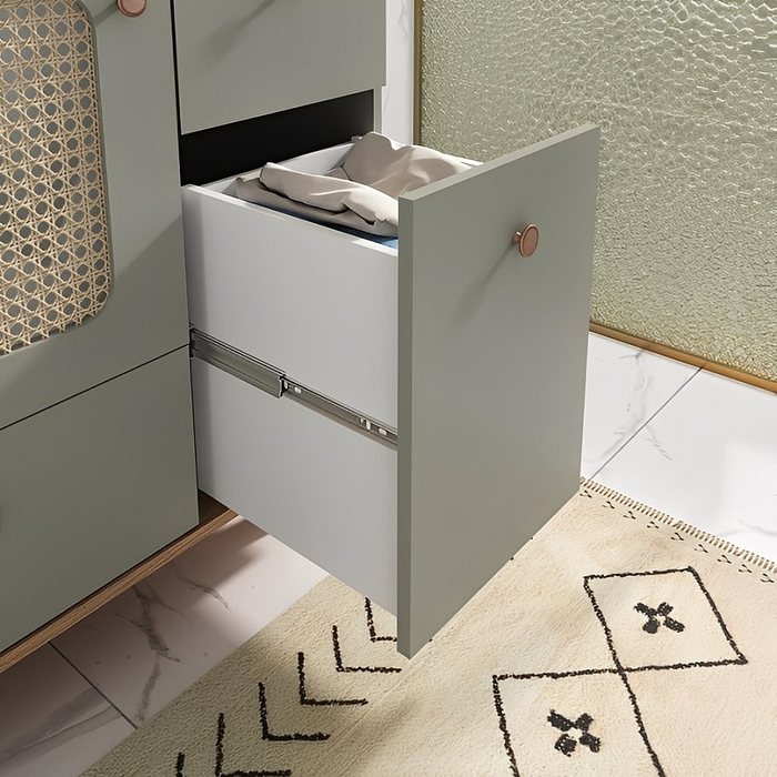 Kit Conjunto de Balcão Para Banheiro Júlia 78cm Com Painel e Led Fabribam