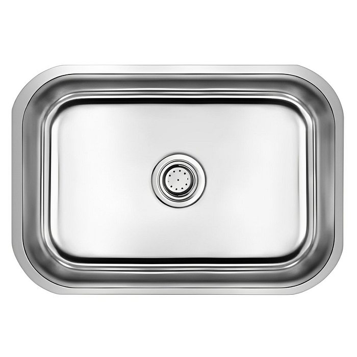 Cuba Retangular em Aço Inox CS430 48x32cm Com Válvula Ecológica e Sifão