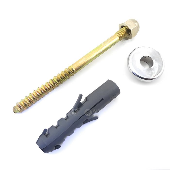 Parafuso Bide Com Bucha 10mm Latão Para Vaso Sanitário